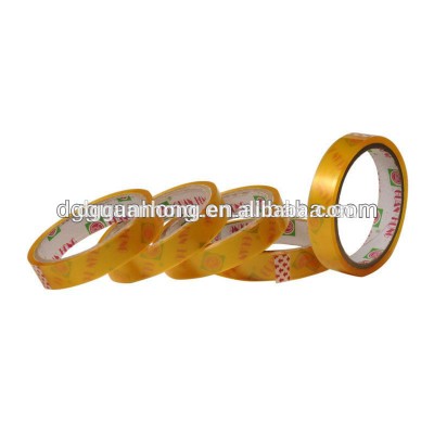 custom logo printed core 12mm 24mm bopp office self adhesive stationery tape